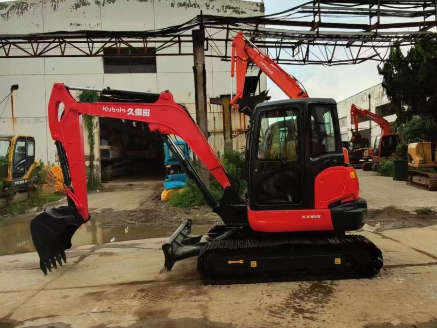 Ιαπωνία Χρησιμοποιούμενη εκσκαφέας Kubota προς πώληση Χρησιμοποιούμενη μηχανή KX165 Jindongyu